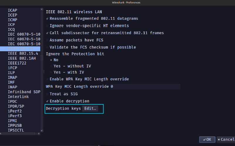 Wireshark Preferences